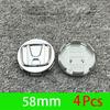 4Pcs Car Emblem Wheel Center Hub Cap Accessories For Honda Civic FIT Accord Prelude CRV 5th City CRZ CRX Jazz HRV Pilot Odyssey EFTXY1