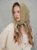 Women's 100% Wool Knitted Triangle Scarf – Warm, Versatile, Multifunctional Headscarf.