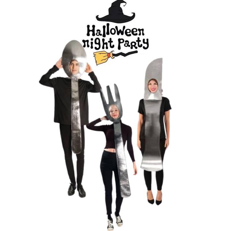 Halloween Cutlery Costume Masquerade Party Stage Show Clothing Fashion Cosplay