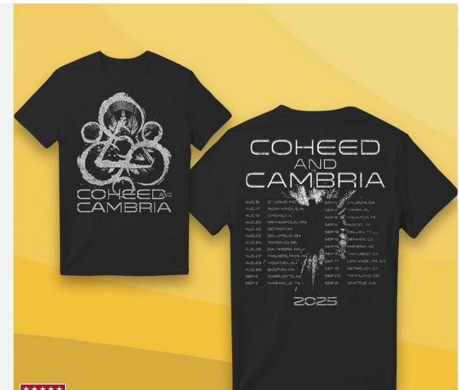 Coheed And Cambria Stone Keywork Herbsttour 2025 Doppelseitiges T-Shirt