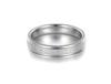 Top Quality 5mm Frosted Surface Stainless Steel Anniversary Ring Gold Color Curved Couple Wedding Rings For Women Anneau R18118