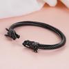 Men's Trendy Titanium Steel Dragon Head Bracelet
