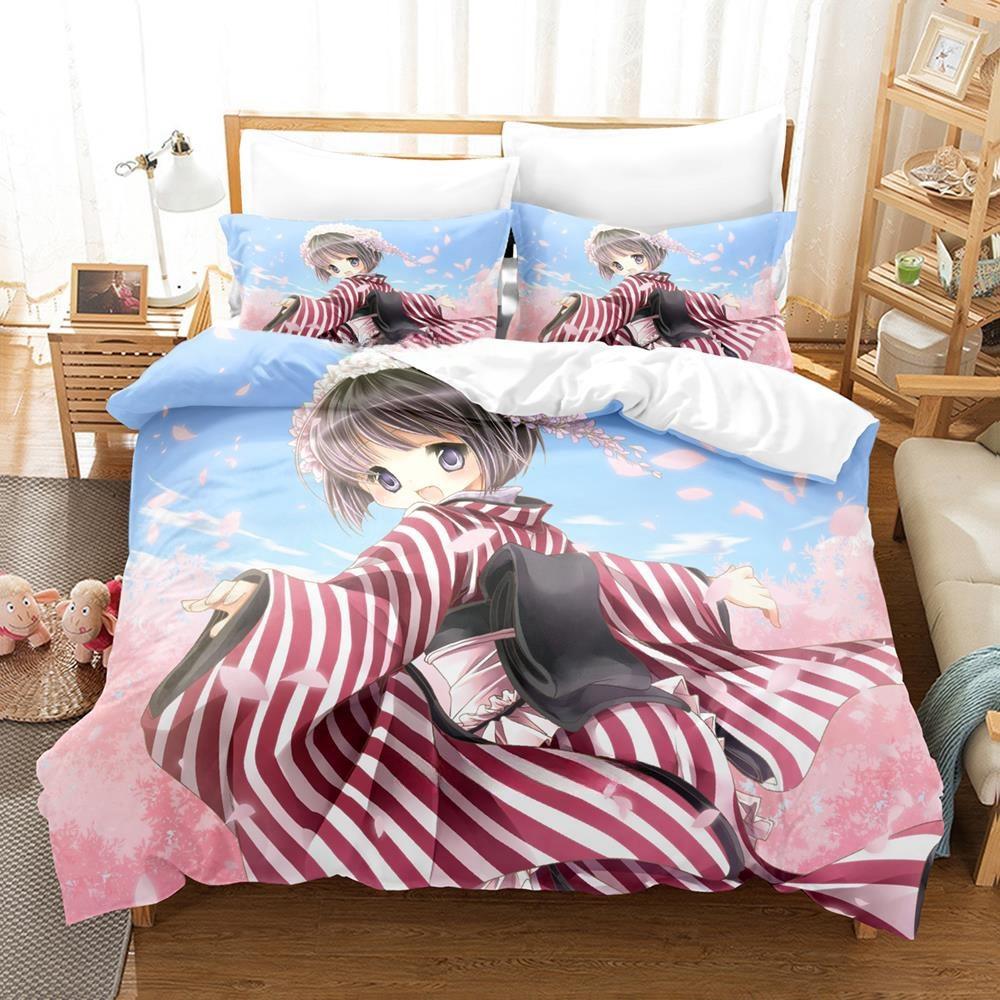 3D Anime Croisée In A Foreign Labyrinth Bedding Set Single Twin Full Queen King Size Bed Set Adult Kid Bedroom Duvetcover Sets