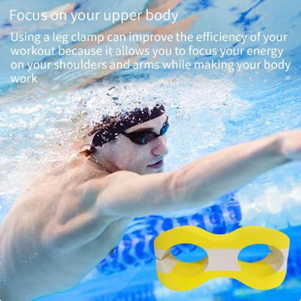 Aid Buoyancy Swim Trainer Kickboard EVA Foam Training Clamp Board Pull Buoy Leg Floaters  Teen