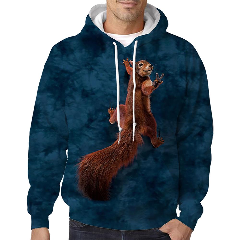 Sweats à capuche animaux drôles Graphique écureuil Imprimé 3D Homme Femme Mode Streetwear Pulls à capuche Sweat-shirts à capuche Vêtements pour enfants