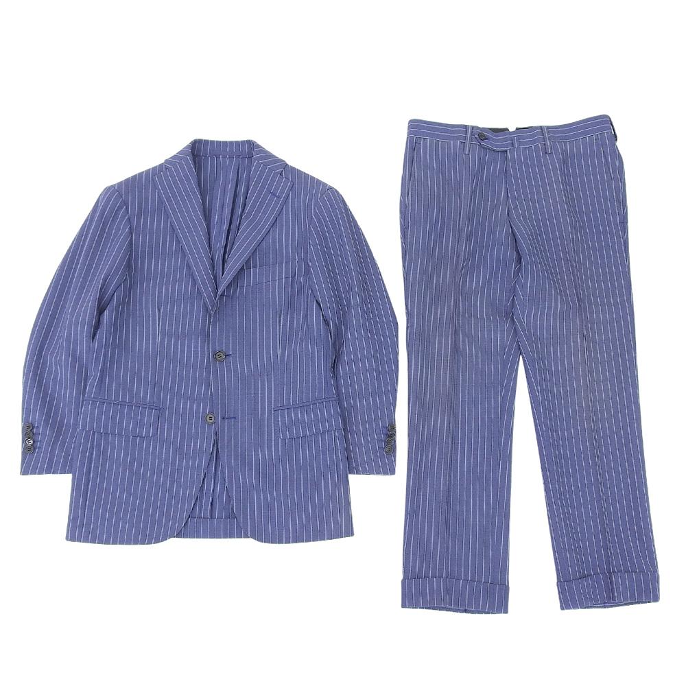 RING JACKET Herren Anzug mit Streifen, Blau, Größe 42, RT022S65X Anzug-Set 42 blauGebraucht