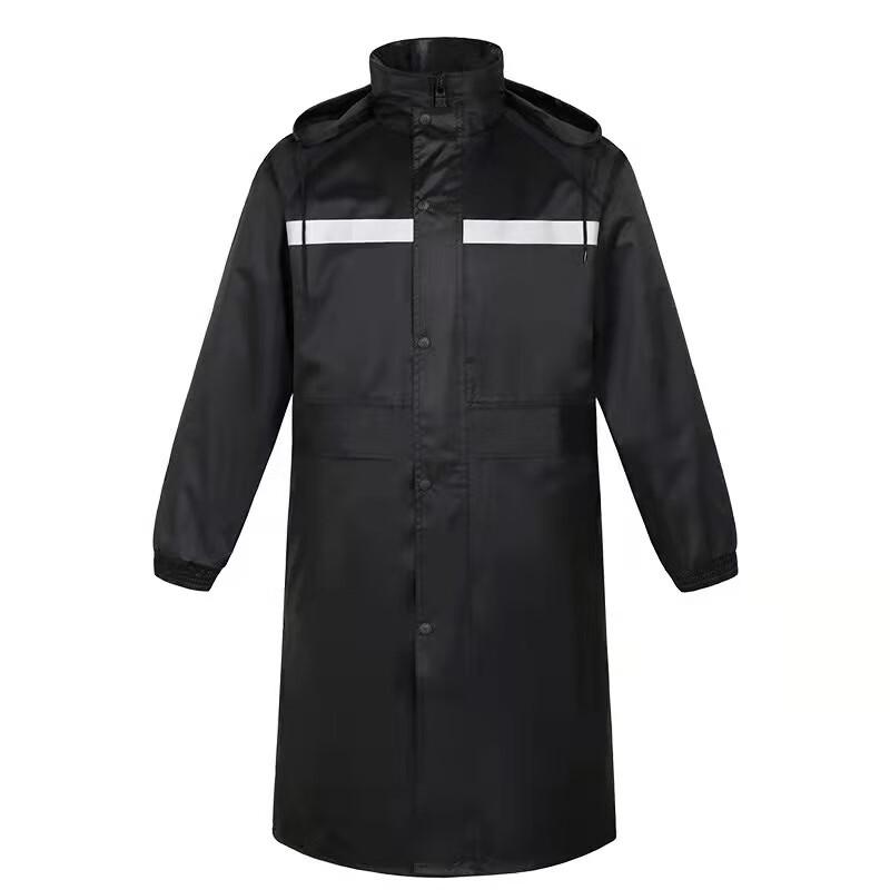 Men's Long One-Piece Oxford Raincoat