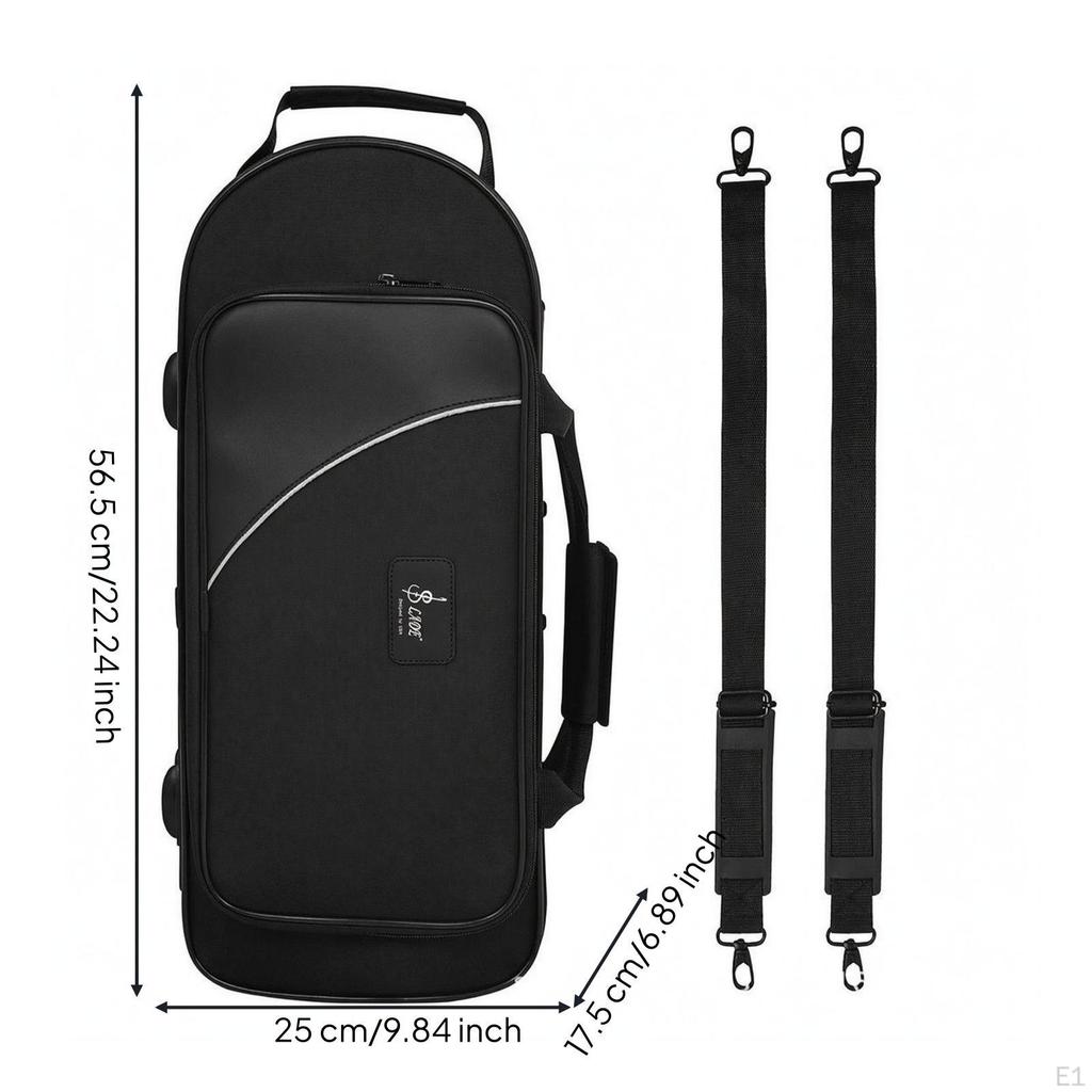 Trumpets Backpack Case Detachable Shoulder Straps Waterproof Bag Padded Interior