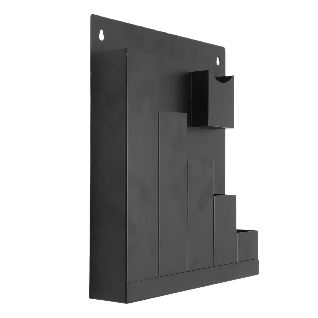 Wall Mount Cable Tie Holder 5 Grids Storage Rack   Metal   for Workshop Shed Garage Home