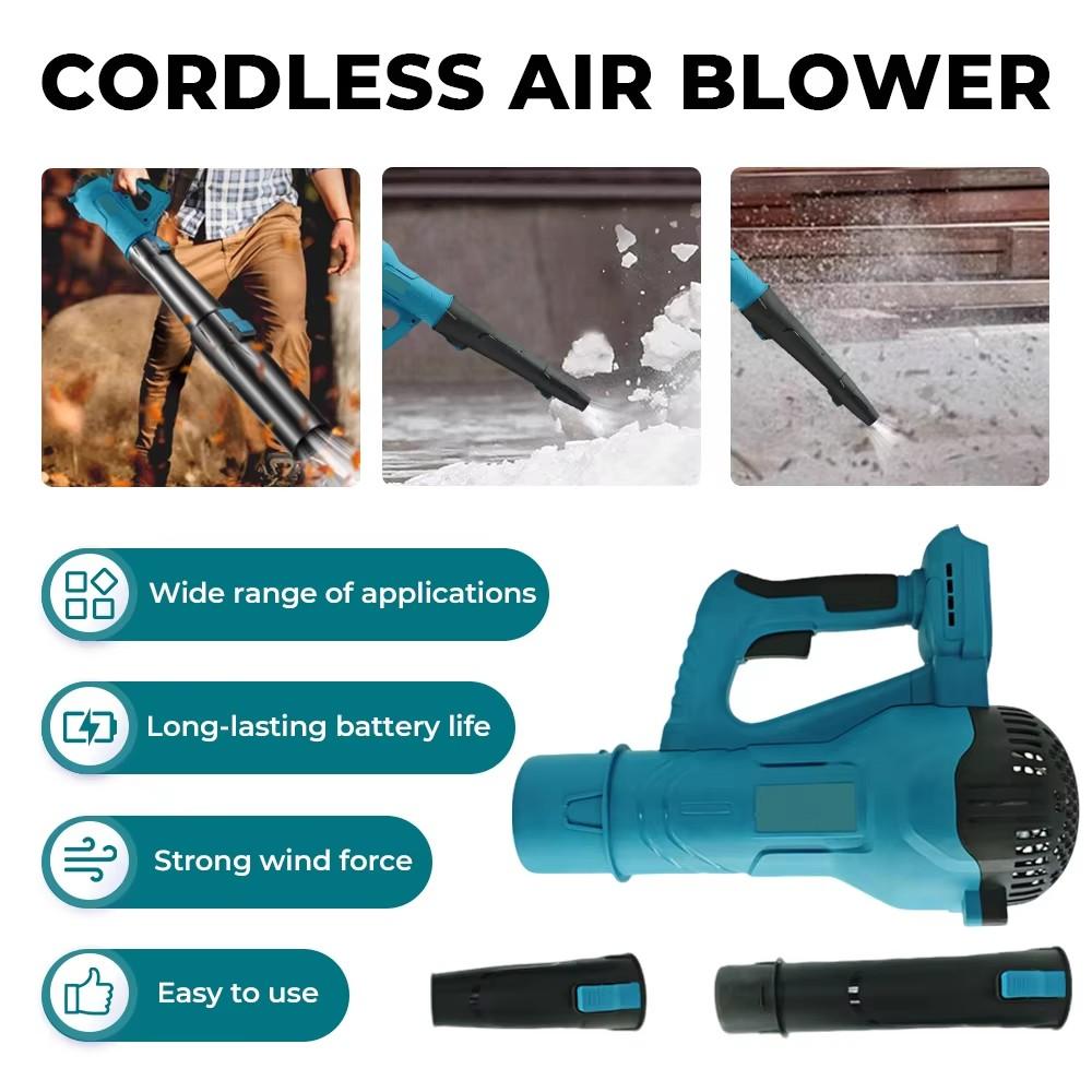 Mamidw 38000RPM Brushless Cordless Air Blower Handheld Leaf jet Turbo Blower Power Tool For Makita 18V Battery