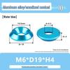 Colored Aluminum Alloy Countersunk Fish Eye Washers - M6/M8/M10