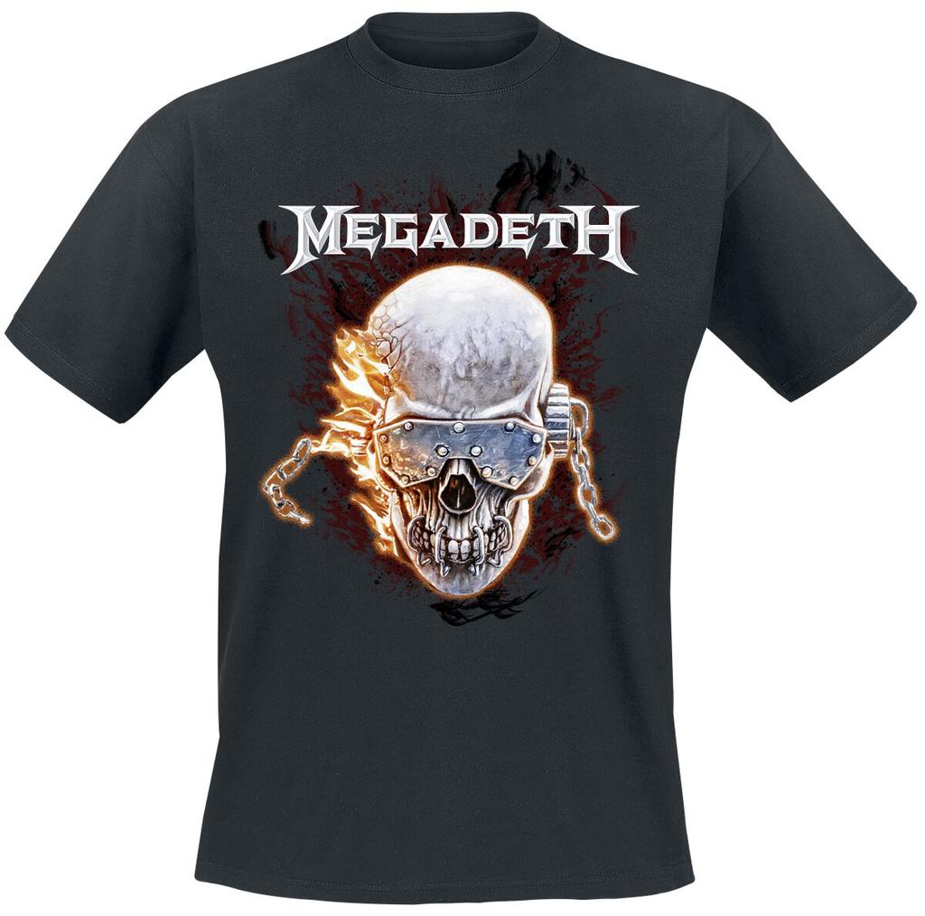Y2k Summer Megadeth Graphic Cotton Band Tshirt Unisex Summer Short Sleeve Fashion Brand Tee Luxury Casual Vintage Tees