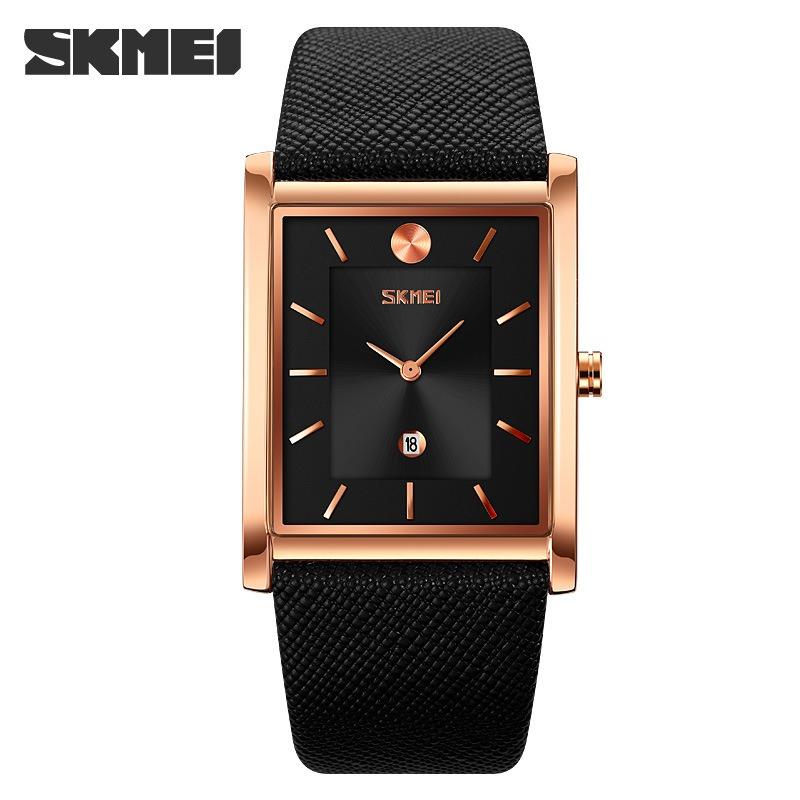 Stylish and simple men's watch waterproof business calendar quartz watch men's square retro belt watch