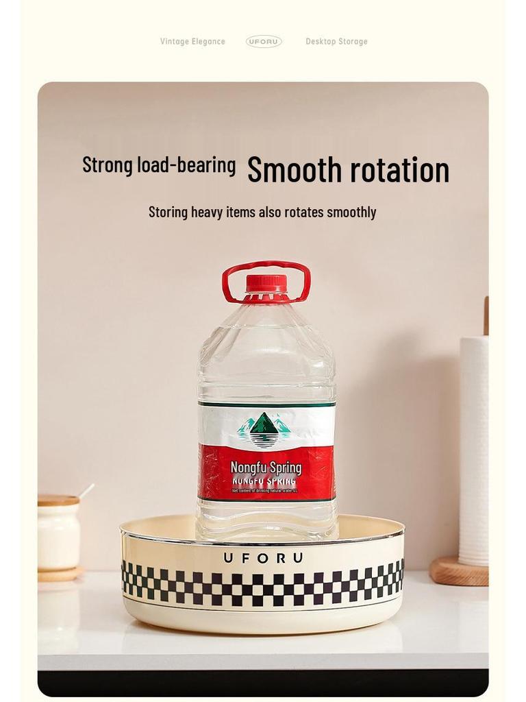 Rotating Kitchen Storage Rack: Large-Capacity Spice and Fruit Organizer