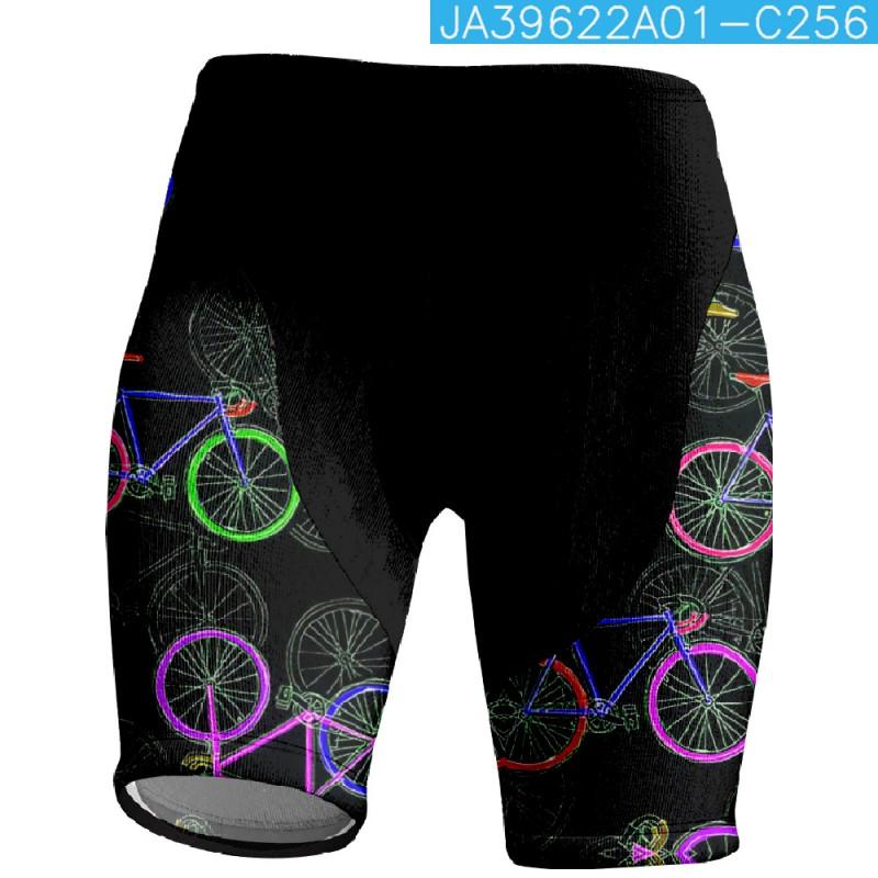 Short de cyclisme à imprimé floral Hommes Femmes Respirant Ajusté Vélo Montagne Route Vêtement de sport