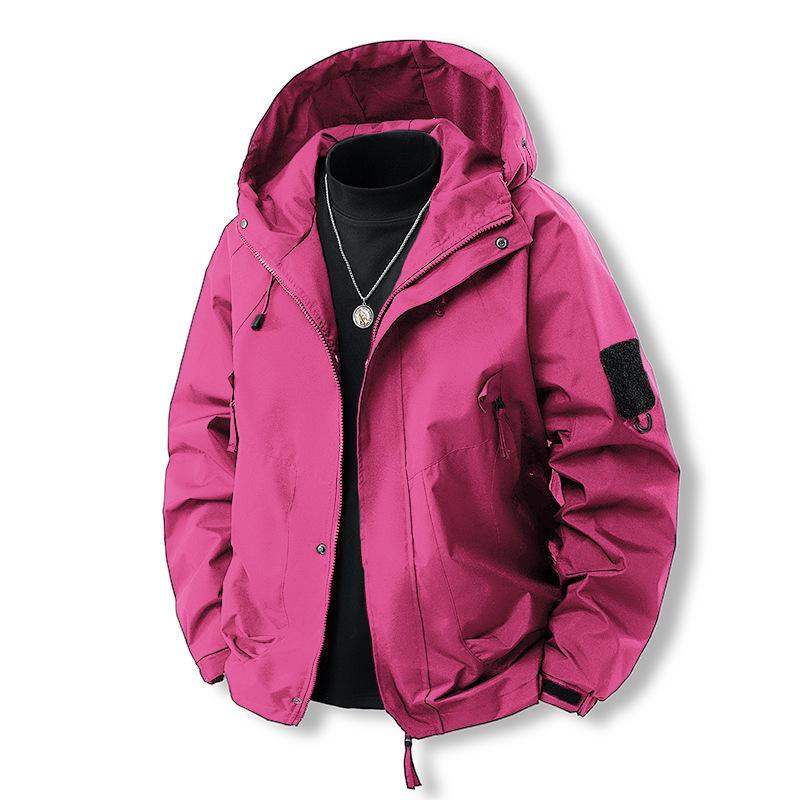 New Spring and Autumn Men's Jacket Outdoor Mountaineering Suit Student Workwear Multi-bag Waterproof Jacket Couple Jacket Top Men