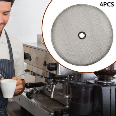 4Pcs Stainless Steel French Press Filter Mesh Filter Replacement for 350 1000 1500ML Espresso Machine Coffee Pot Mesh Filter
