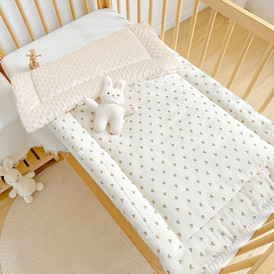 110x63cm Baby Mattress Soft Polyester Double Sided Comfort Perfect for Newborns Youngsters Ideal for Crib Nursery All Season