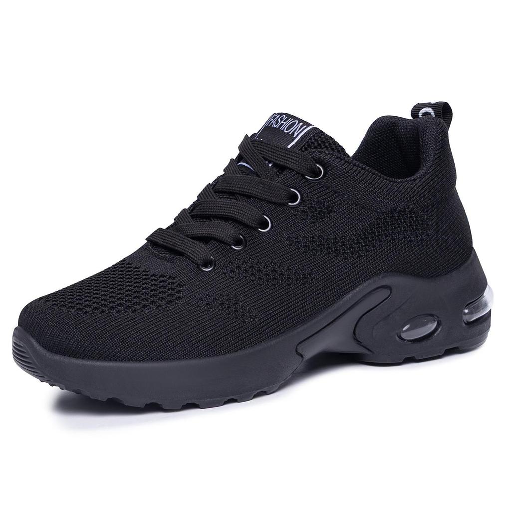 Women's Plus Size Air Cushion Flyknit Mesh Running Shoes – Breathable and Casual