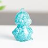 Zodiac Chicken Resin Craft Figurine With Crystal Filling For Home Decor And Gifting