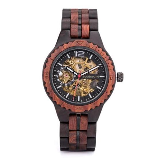 Wood Black Wooden Ebony Wood x x Dustproof x Everyday Use x Wooden Brown Natural Gem Wristwatch, Wood, Stylish, Water-resistant, Dustproof, Cool,