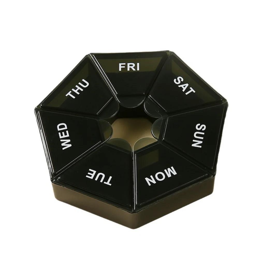 New Hot 7 Days 7 Grids Mini Premuim Portable Travel Vitamin Pill Box Cases Container Organizer Storage Tablets Medicine FishOils