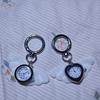 Elegant Alloy Clock Angel Wing Pendant For Phone Case And Keychain Stylish Accessory Handbag Decoration