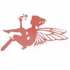Decorative Garden Stakes Fairy Silhouette Metal Yard Stakes Arts Outdoor Garden Decor Spring Decor