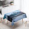 Natural Landscape Tablecloth Camping  Antifouling Waterproof Rectangular  Dining Table Home Decoration