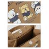 Cartoon Cute Printed Pattern Canvas Handbag Office Worker Lunch Bag Tote Bag Picnic Drink Bag Portable Outdoor Food Bags