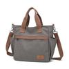 Canvas Tote Bag With Multiple Pockets For Daily Casual Use Womens Large Capacity