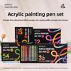LANGUO 90/6 Colors Acrylic Gel Pen 1.0mm Large Capacity Student Writing Pen Painting Drawing Office School Supplies Stationery