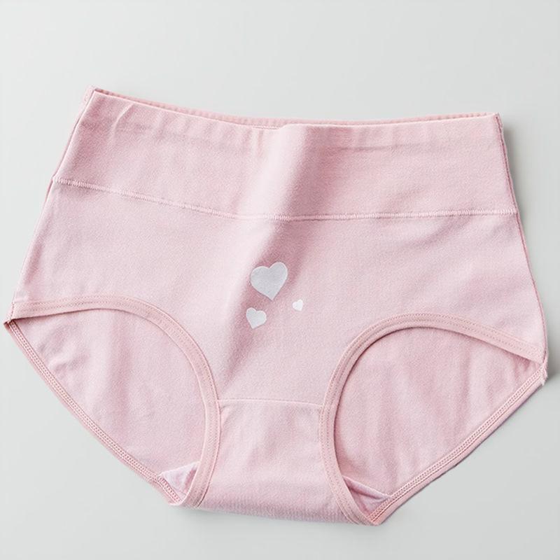 

Женские однотонные трусы с буквенным принтом и треугольниками, большие размеры, из чистого хлопка, со средней посадкой, дышащее нижнее белье, утягивающее бедра M