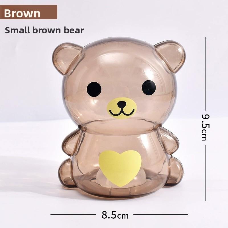 Transparent Cartoon Bear Piggy Bank & Candy Jar