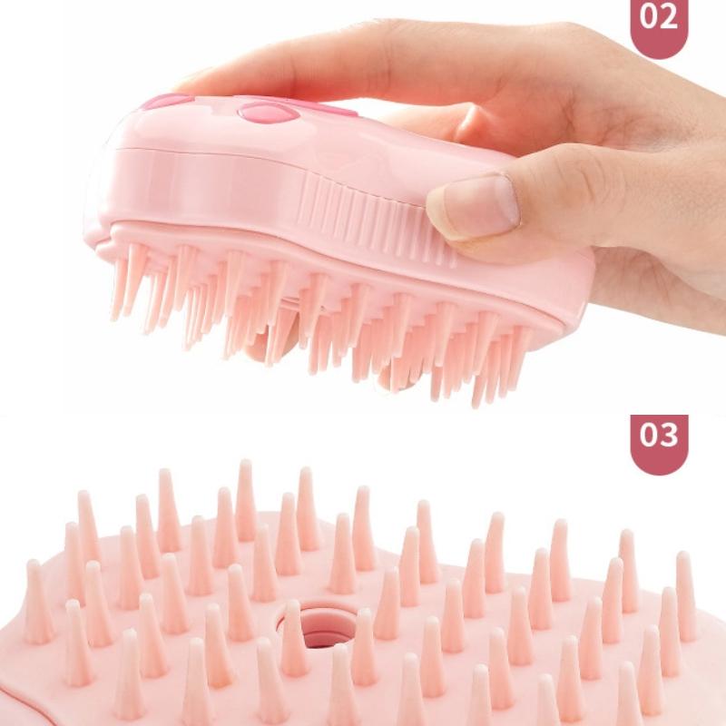 Perie cu abur pentru pisici Perie aburită pentru câini 3 în 1 pulverizator electric Pisicuță Perie de păr pentru pisică pentru masaj Pieptene pentru îngrijirea animalelor de companie Piepteni pentru îndepărtarea părului Materiale de îngrijire