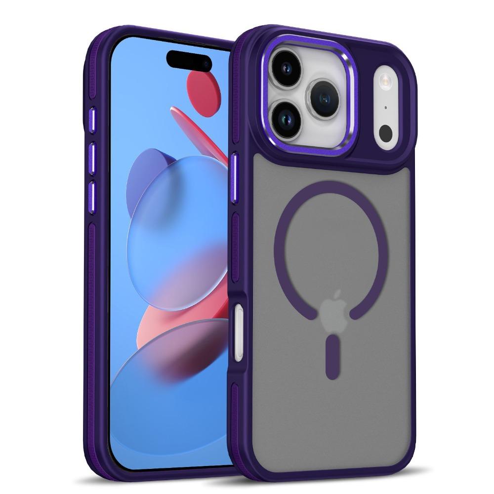 Suitable for IPhone 17PROMAX Phone Case Skin Sensitive Magnetic Suction Apple 17PRO Frosted Air Cushion Anti Fall Protective Cover