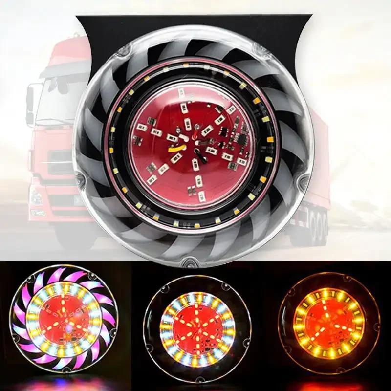 24V Truck Tail Light Flashing LED Light Waterproof Strobe Dynamic Streaming Light Warning Lamp for Van SUV Automobiles