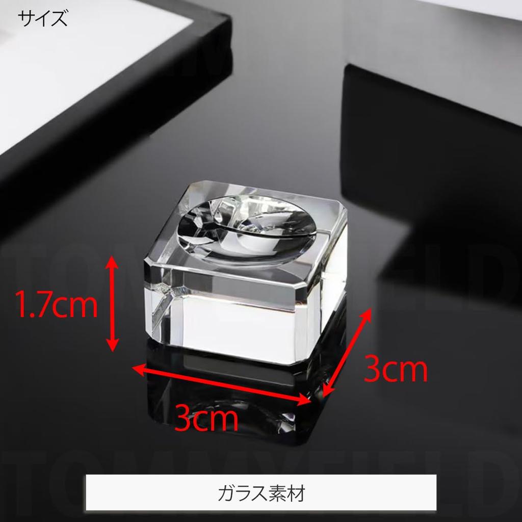 TOMMYFIELD Crystal Display Base, Concave Ball Stand for Baseballs and Softballs (Crystal) [Parallel Import]