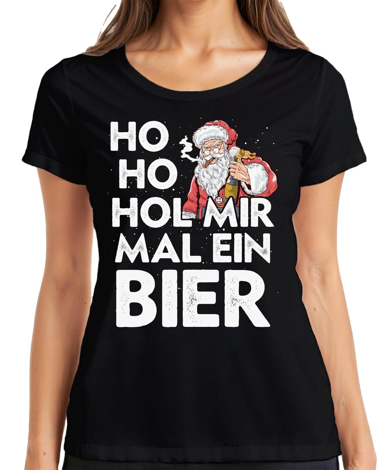 Ho Ho Hol Mir Mal Ein Bier Weihnachtsmann - Santa Weihnachtsgeschenk Christmas D XS
