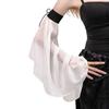 1Pair Women Sunscreen Long Detachable Tulle Sleeves Simple Decorative Tulle Sheer Arm Warmers Accessories