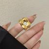 Glaze Enamel Finger Ring Korean Style French Irregular Ring Sweet Flower Ring  Gift