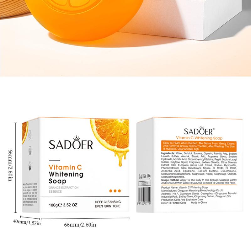 Vitamin C Seife SADOER Reinigungsbad Reinigungs Ätherisches Öl Handgemachte Seife