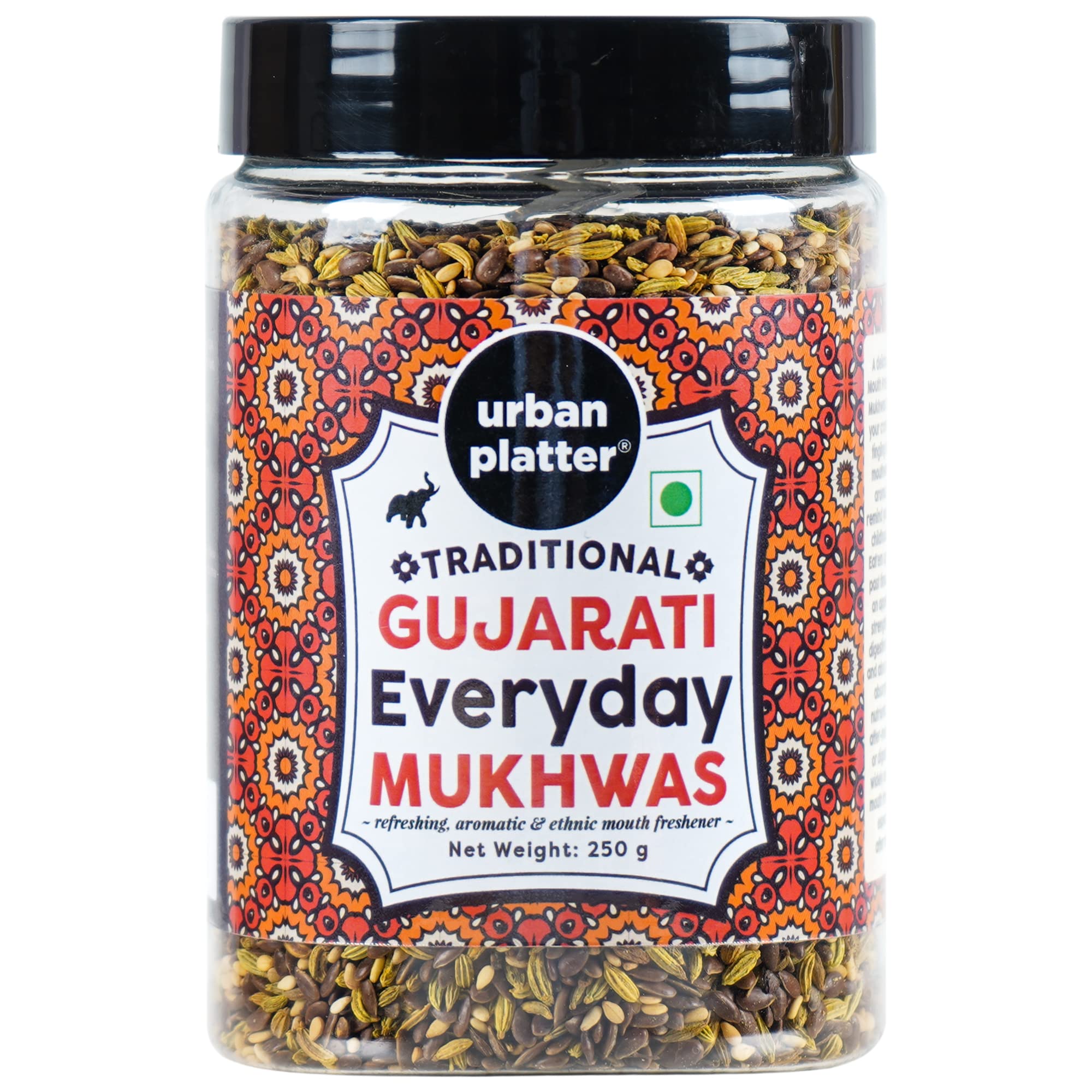 

Urban Platter Traditional Gujarati Everyday Mukhwas, 250g (Mouth Freshener | Digestive | After-Meal Snack)