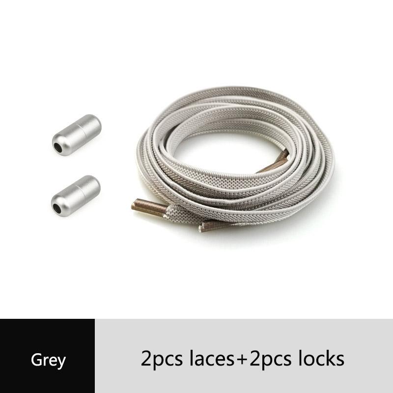 Kids Adult Elastic Popular No Tie Unisex 1Pair Capsule Buckle Shoelace Flat Sneakers Creative New High Quanlity Locking