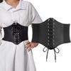 PU Leather Wide Belt Punk Waist Cincher New Skirt Belt