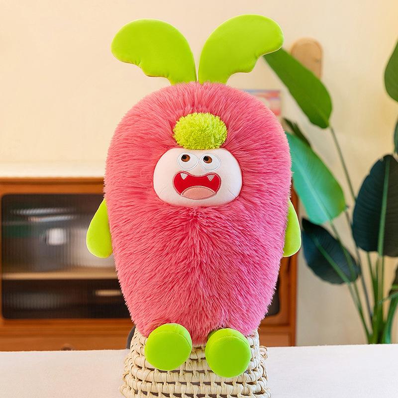 Soft and Cute Monster Carrot Plush Toys Children's Sleeping Pillow Office Cushion Girl Birthday Gift