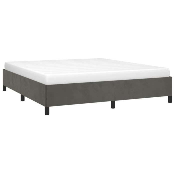 VidaXL Bed Frames Dark Grey 160 X 200 Cm Velvet347331