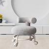 Adjustable Back Support Rolling Stool for Home And Office Use
