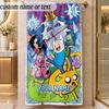 Beach TowelAdventure Time Cartoon Custom Name Text Personalized Soft Towel for Beach Pool Indoor Home Decor Gift