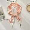 Long silk scarf atmosphere new thin narrow tie bag gift strap headband small tie